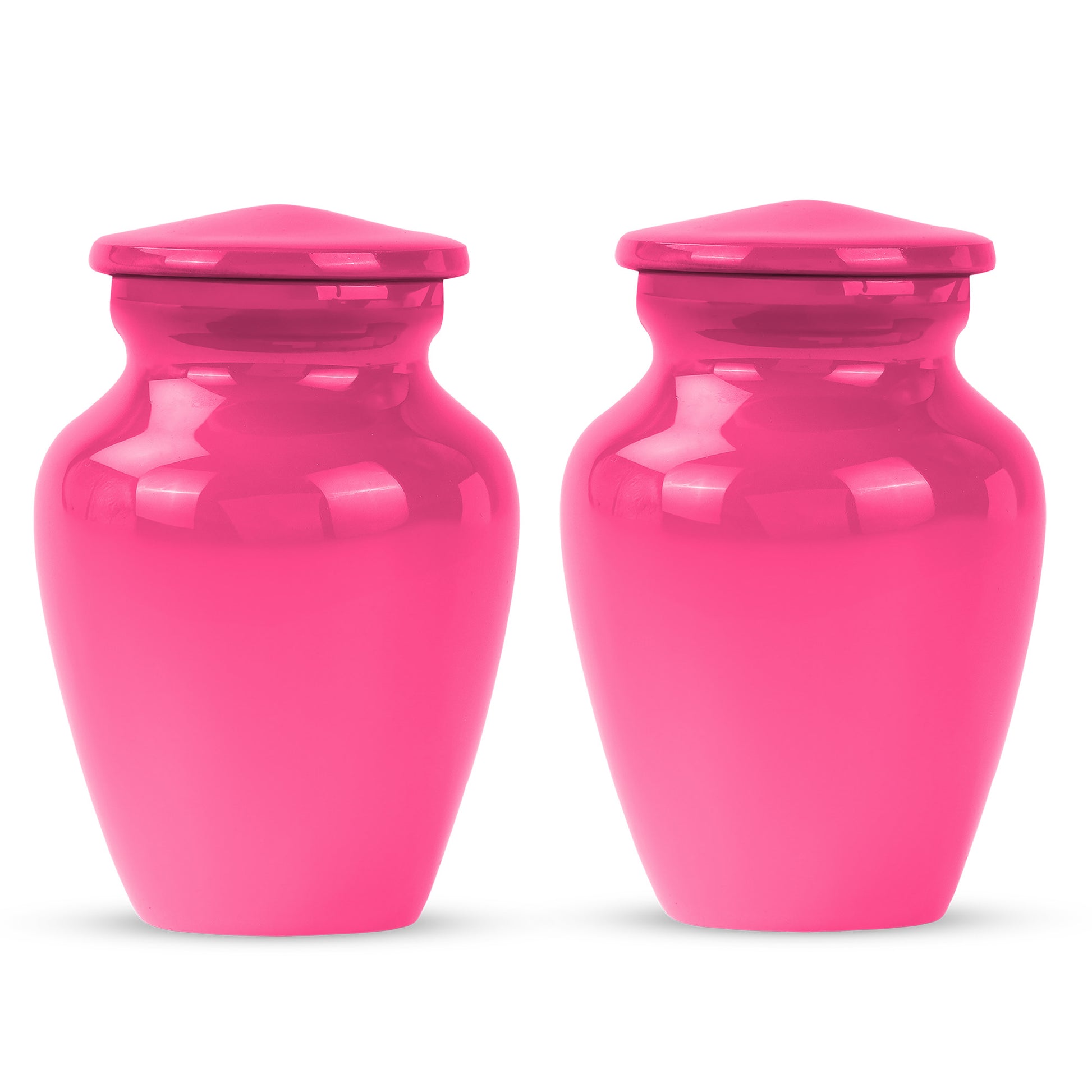 Bright Pink Large Customizable Cremation Urn for Adult Human Ashes