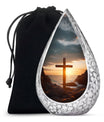 Cross Sacred & Solemn Memorial Cremation Urn For Mom and Dad