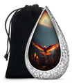 Elegant Phoenix Urn for Men - Metal Funeral Urns for Adult Humam Ashes