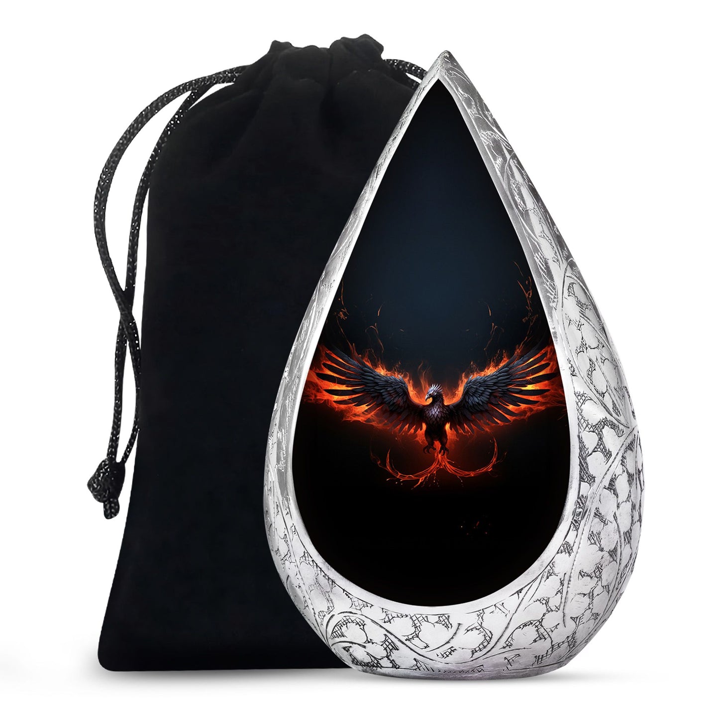 Elegant Phoenix Urn - Funeral Cremation Urns for Adult Human Ashes