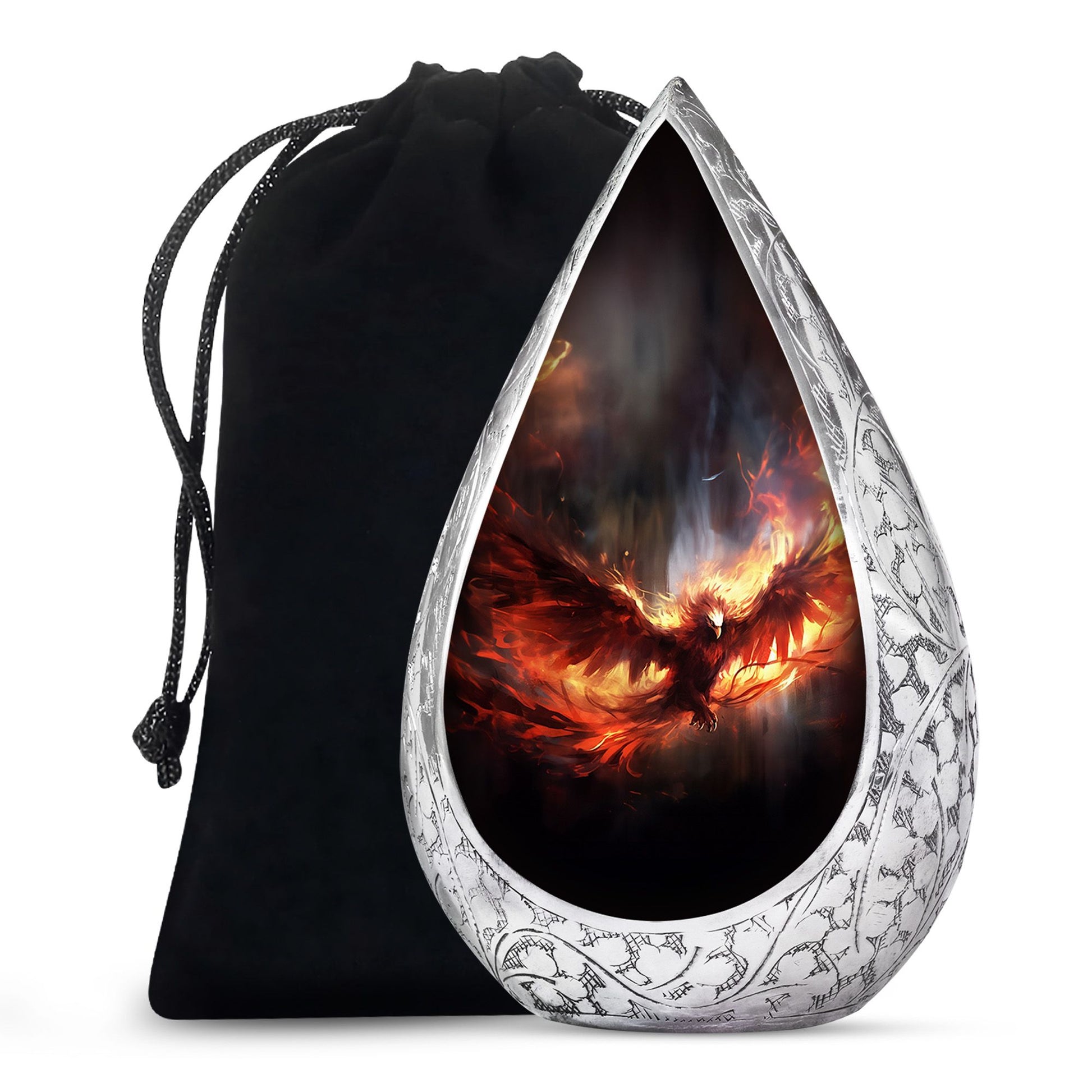 Phoenix Metal Cremation Urn for Human Ashes - Urns For Men