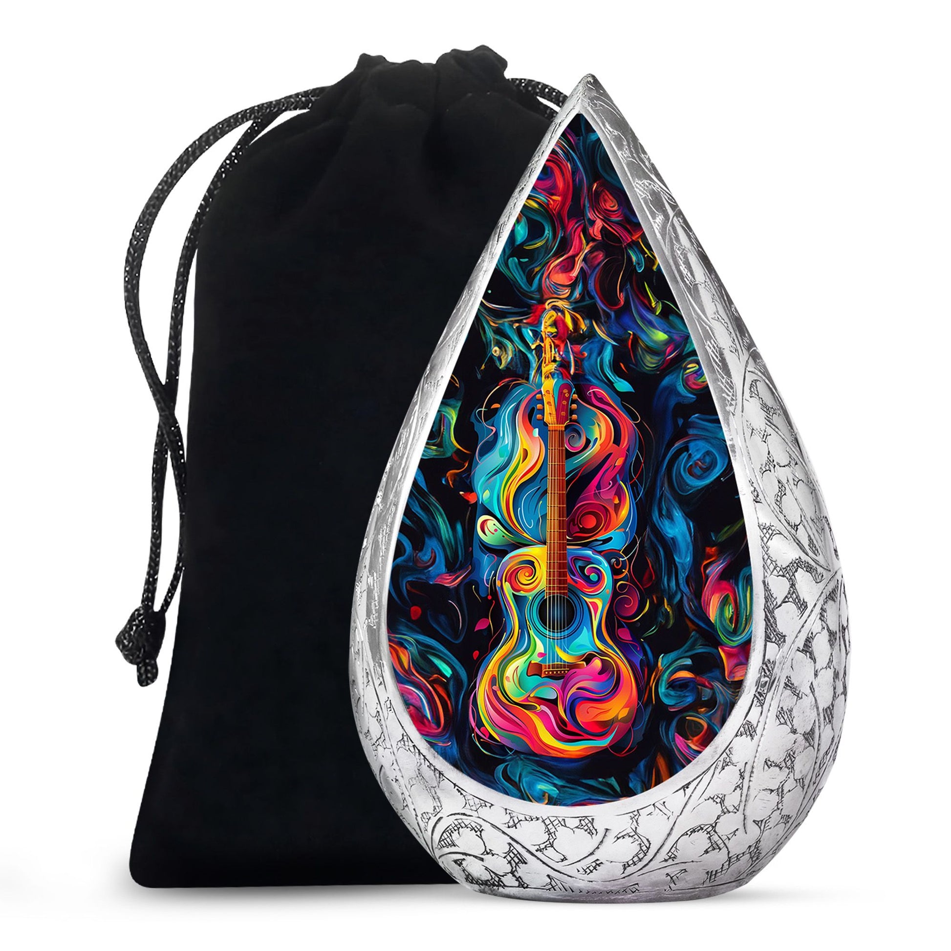 Guitar Urn For Human Ashes - Burial Urns For Men & Women