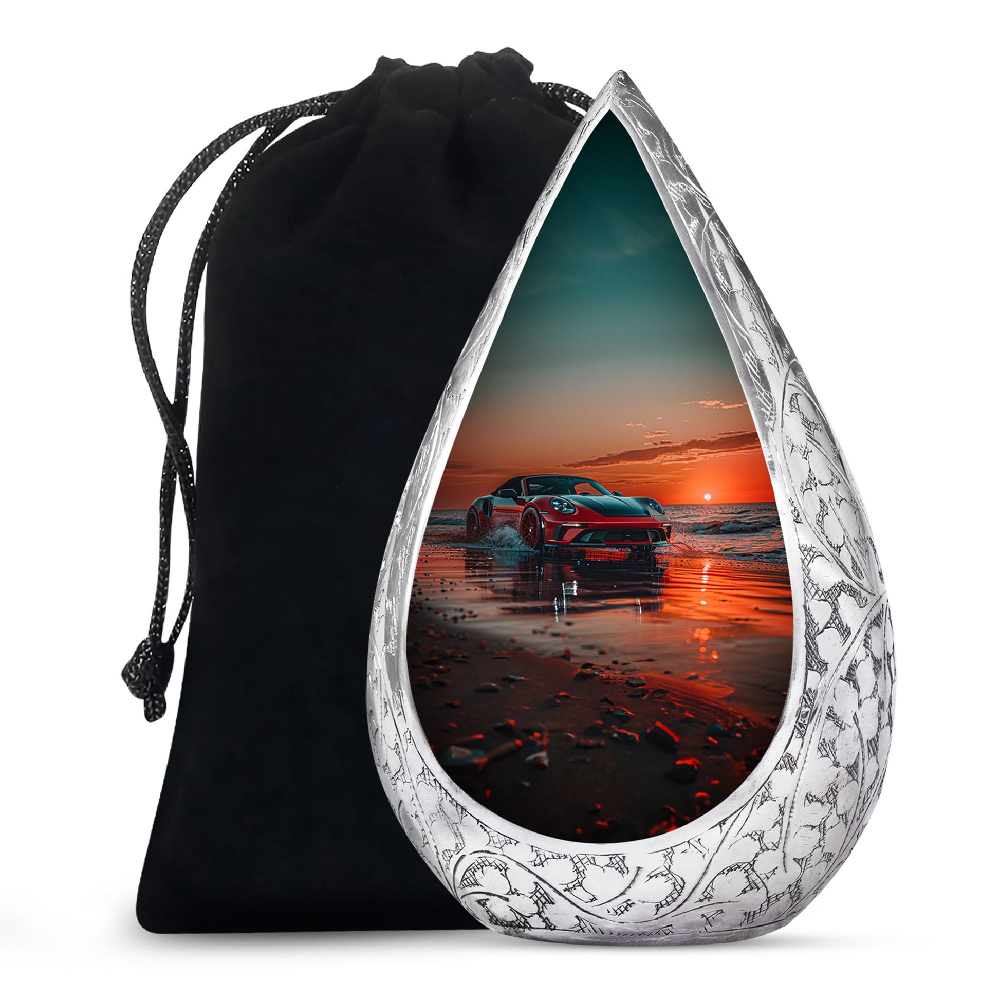Sports Cremation Urn Adult Male - Racing Car Urn For Adult Male
