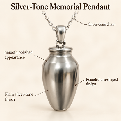 Mini Cremation Urn Pendant for Ashes | Memorial Keepsake Necklace