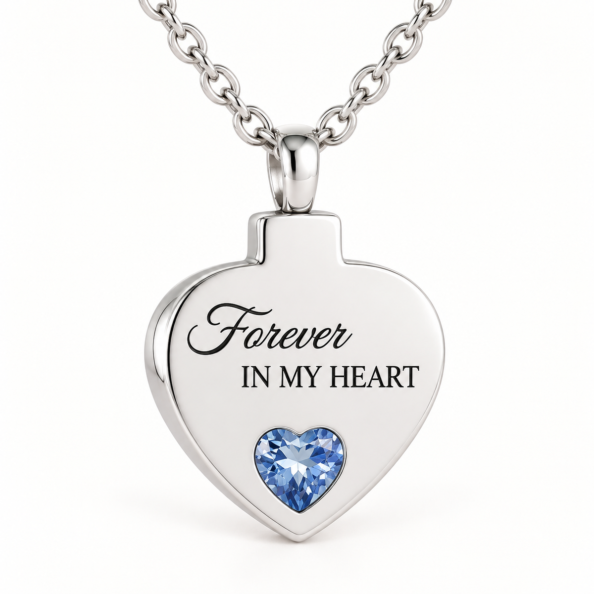 Forever in My Heart Memorial Pendant Necklace