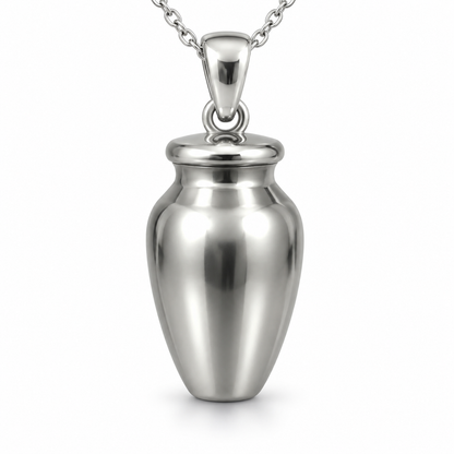 Mini Cremation Urn Pendant for Ashes | Memorial Keepsake Necklace