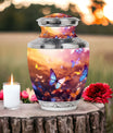 Unique butterfly urn designed for human ashes, ideal for adult cremation