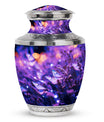 Purple Butterfly Cremation Urn for adult ashes, ideal for both men and women