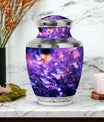 Purple Butterfly Cremation Urn for adult ashes, ideal for both men and women