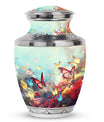 Colorful Butterflies urn for human ashes