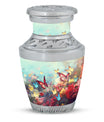 Colorful Butterflies urn for human ashes