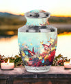 Colorful Butterflies urn for human ashes