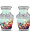 Colorful Butterflies urn for human ashes