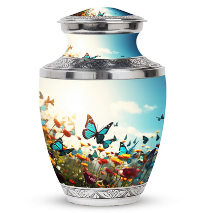 3 inch Classic Butterfly Aluminium Urn for Cremation Ashes