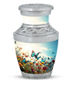 3 inch Classic Butterfly Aluminium Urn for Cremation Ashes