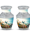 3 inch Classic Butterfly Aluminium Urn for Cremation Ashes