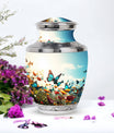 3 inch Classic Butterfly Aluminium Urn for Cremation Ashes
