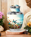 3 inch Classic Butterfly Aluminium Urn for Cremation Ashes