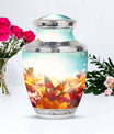 Colorful butterflies urn, cremation urns for women, large and suitable for adult male dad ashes