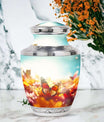 Colorful butterflies urn, cremation urns for women, large and suitable for adult male dad ashes