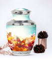 Colorful butterflies urn, cremation urns for women, large and suitable for adult male dad ashes