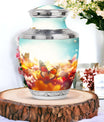 Colorful butterflies urn, cremation urns for women, large and suitable for adult male dad ashes