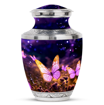 Large Butterflies Urn designed for burial, suitable for adult male or female ashes storage
