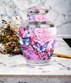 Colorful Butterflies 3-Inch Classic Urn made of Aluminium.