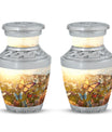 Classic 3-inch Butterflies Memorial Urn made of Aluminium