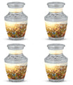 Classic 3-inch Butterflies Memorial Urn made of Aluminium