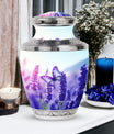 Classic 3-inch Purple Butterflies Aluminium Cremation Urn
