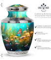 Classic Purple Butterflies Urn, a unique Large Urn for Ashes