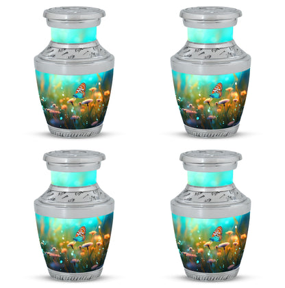 Classic Purple Butterflies Urn, a unique Large Urn for Ashes