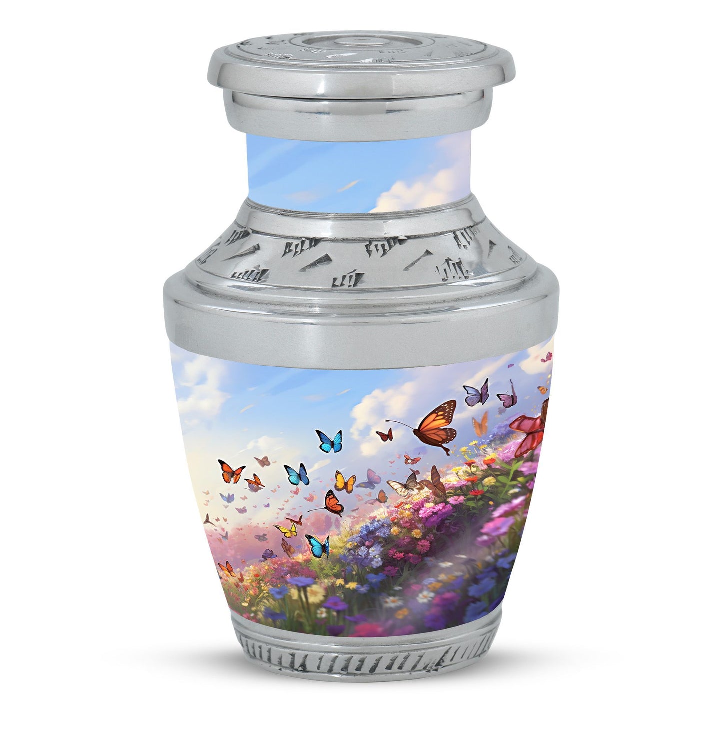Fantasy Butterfly Urn for Human Ashes, Large Classic Urn.