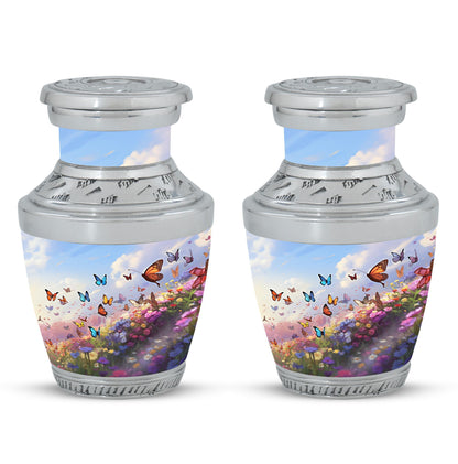 Fantasy Butterfly Urn for Human Ashes, Large Classic Urn.