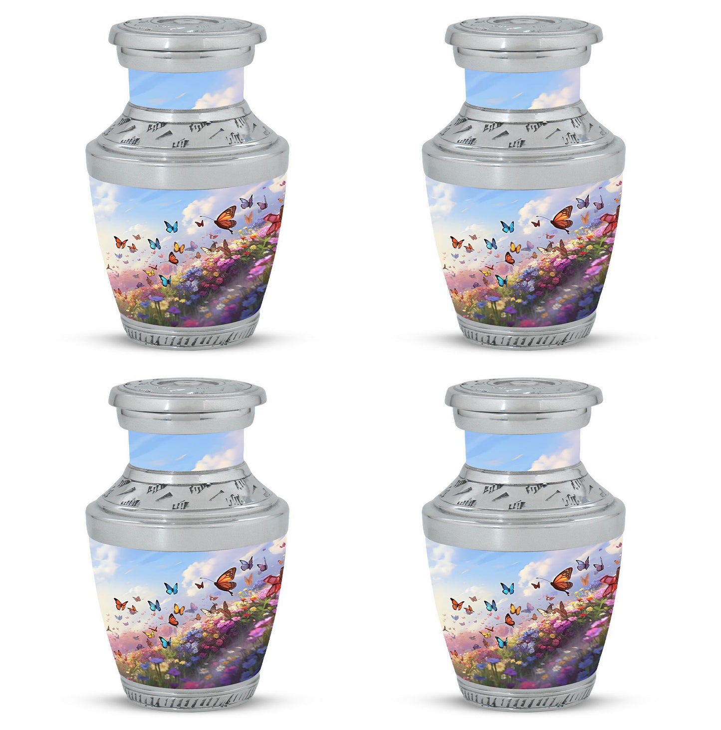 Fantasy Butterfly Urn for Human Ashes, Large Classic Urn.