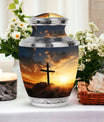 Large classic Christ Urn in blue sky