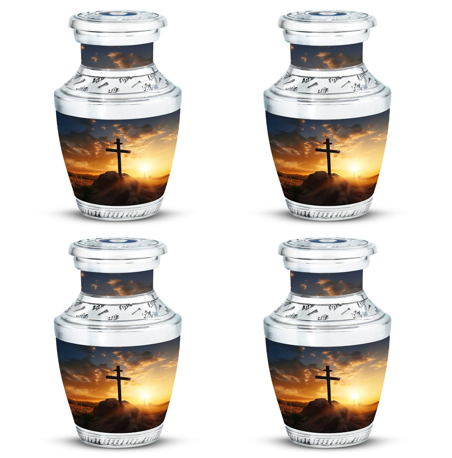 Large classic Christ Urn in blue sky