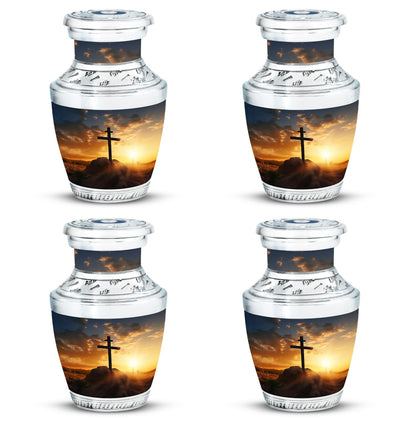 Large classic Christ Urn in blue sky