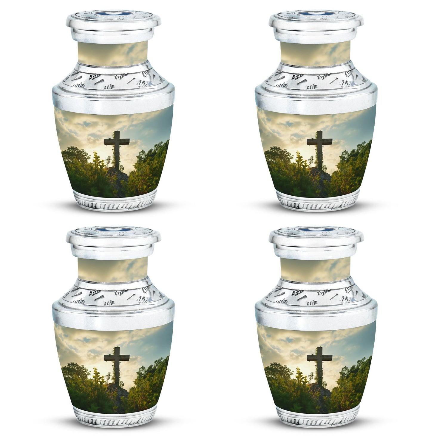 Urn for Cremation, Jesus Christ Cross shaped memorial urn.