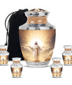Christian Jesus Memorial Urn - Religious Funeral Urns For Human Ashes