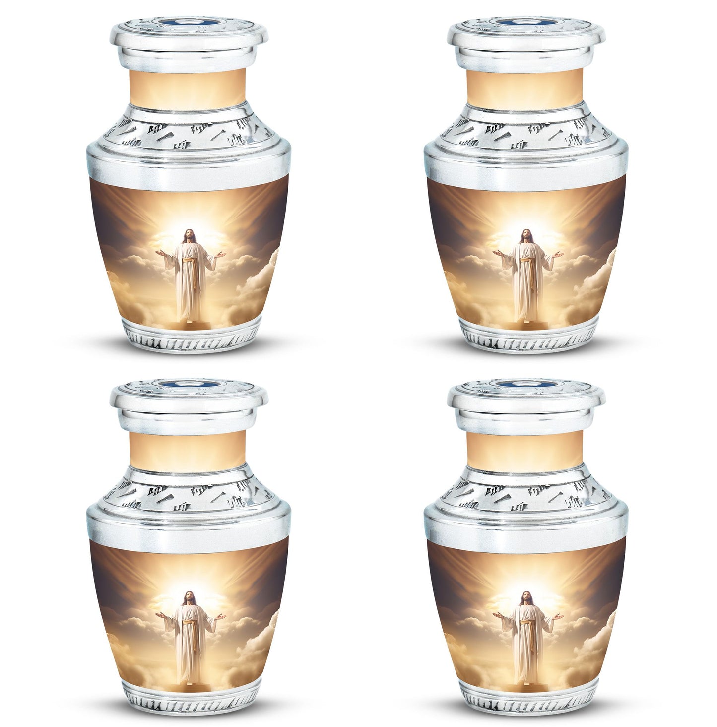 Jesus Christ cross urn in classic design for human Ashes.