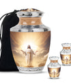 Christian Jesus Memorial Urn - Religious Funeral Urns For Human Ashes