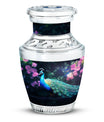Personalizable Peacock Classic Urn for Cremation Ashes.