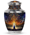 Classic Peacock Urn for Mother's ashes.