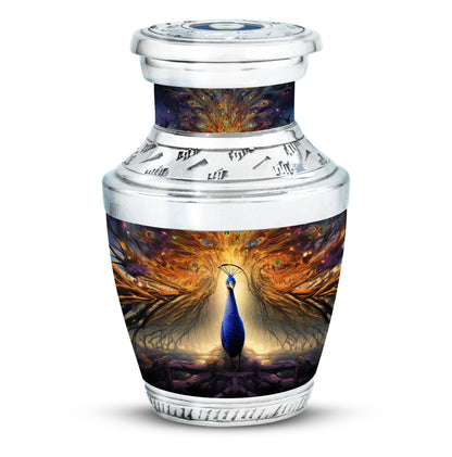 Classic Peacock Urn for Mother's ashes.