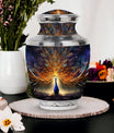 Classic Peacock Urn for Mother's ashes.