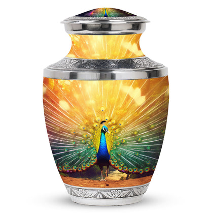Large and Unique Peacock Urns for Human Ashes.