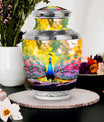 Classic 3-inch Peacock Urn for Human Ashes.