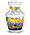 Classic 3-inch Peacock Urn for Human Ashes.